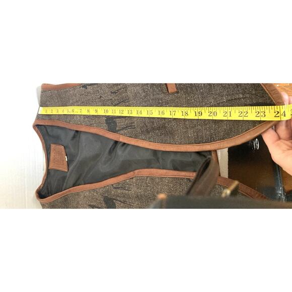 Sumac Design Vest Men’s Medium 100% Wool With Leather Trim Alpaca Designs - Picture 10 of 10